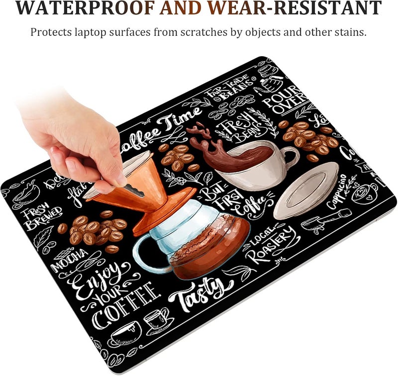 Lauspuck Laptop Notebook Skin Sticker Cover Decal, 12 13 13.3 14 15 15.4 15.6 inch Laptop Vinyl Skin Sticker Cover Art Protector Decal Universal, Coffee Time - Image 4